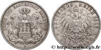 GERMANY - FREE CITY OF HAMBURG 3 Mark GERMANY - FREE CITY OF HAMBURG Hambourg 1908 (33mm, 16,61g, 12h) -