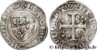 FRANCE Blanc dit guénar CHARLES VI LE FOU ou LE BIEN AIMÉ / THE BELOVED or THE MAD Saint-Quentin n.d. (26,5mm, 2,87g, 12h) -