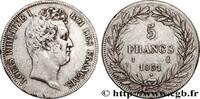 FRANCE 5 francs type Tiolier avec le I, tranche en creux LOUIS-PHILIPPE I Limoges 1831 (37mm, 24,94g, 6h) -