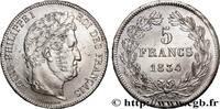 FRANCE 5 francs IIe type Domard LOUIS-PHILIPPE I Nantes 1834 (37mm, 24,30g, 6h) -