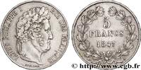 FRANCE 5 francs IIIe type Domard LOUIS-PHILIPPE I Paris 1847 (37,20mm, 24,93g, 6h) -