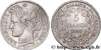 FRANCE 5 francs Cérès, IIe République II REPUBLIC Strasbourg 1849 (37mm, 24,87g, 6h) -