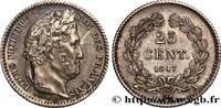 FRANCE 25 centimes Louis-Philippe LOUIS-PHILIPPE I Paris 1847 (15mm, 1,26g, 6h) -