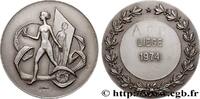 FRANCE Médaille, Festival de Cinéma SPECTACLES : CIRQUE, THÉÂTRE, CINÉMA, JEUX, CONCERT Belgique, Liège 1974 (50mm, 53,4g, 12h) -