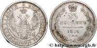 RUSSIA 25 Kopecks RUSSIA Saint-Pétersbourg 1856 (24,20mm, 5,09g, 12h) -