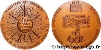 FRANCE Médaille, Ministère des finances COMPTABILITÉ - SOCIÉTÉS ET COMPTABLES Monnaie de Paris 1962 (67,50mm, 135,5g, 12h) -