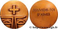 FRANCE Médaille, Souviens-toi d’aimer MÉDAILLES RELIGIEUSES Monnaie de Paris 1983 (50mm, 74,08g, 12h) -