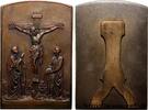 FRANCE Plaquette, Crucifixion MÉDAILLES RELIGIEUSES n.d. (59,5mm, 63,12g, 12h) -