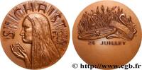 FRANCE Médaille, Sainte Christine MÉDAILLES RELIGIEUSES Monnaie de Paris 1984 (71,5mm, 158,49g, 12h) -