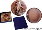 FRANCE Médaille, Hercules étouffant Antée, refrappe ANTIQUITÉ Monnaie de Paris 1979 (64mm, 78,10g, 12h) -