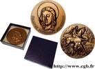 FRANCE Médaille, Sainte Solange, Patronne du Berry MÉDAILLES RELIGIEUSES Monnaie de Paris 1983 (67,5mm, 208,64g, 12h) -