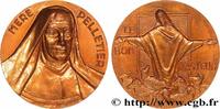 FRANCE Médaille, Mère Pelletier, Le bon pasteur MÉDAILLES RELIGIEUSES Monnaie de Paris (1965) (67,5mm, 202,36g, 12h) -