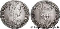FRANCE Écu, portrait à la mèche longue LOUIS XIV THE SUN KING Toulouse 1649 (39mm, 27,31g, 6h) -