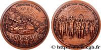 FRANCE Médaille, Quarantième anniversaire de la libératio SECONDE GUERRE WWII Monnaie de Paris 1984 (71mm, 206,91g, 12h) -