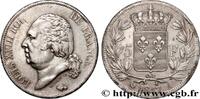 FRANCE 5 francs Louis XVIII, tête nue LOUIS XVIII Paris 1817 (37,19mm, 25,09g, 6h) -