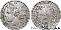 FRANCE 5 francs Cérès, IIe République II REPUBLIC Strasbourg 1850 (37mm, 24,88g, 6h) -