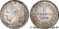 FRANCE 5 francs Cérès, sans légende GOUVERNEMENT DE LA DÉFENSE NATIONALE Paris 1870 (37mm, 24,90g, 6h) -