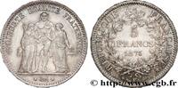 FRANCE 5 francs Hercule III REPUBLIC Bordeaux 1875 (37mm, 24,95g, 6h) -