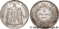 FRANCE 5 francs Hercule III REPUBLIC Bordeaux 1877 (37mm, 25,00g, 6h) -