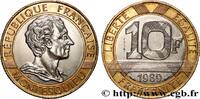 FRANCE Essai de 10 francs Montesquieu V REPUBLIC Pessac 1989 (23mm, 6,50g, 6h) -