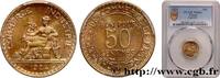 FRANCE 50 centimes Chambres de Commerce III REPUBLIC Paris 1924 (18mm, 2,00g, 6h) -