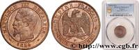 FRANCE Deux centimes Napoléon III, tête nue SECOND EMPIRE Marseille 1854 (20mm, 2,05g, 6h) -