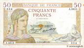 FRANCE 50 Francs CÉRÈS FRANCE 50 Francs CÉRÈS 1937 F -