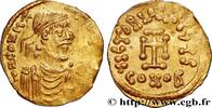THE HERACLIUS DYNASTY (602-717) Tremissis CONSTANTINE IV, HERACLIUS and TIBERIUS Constantinople c. 669-681 (17mm, 1,41g, 7h) -