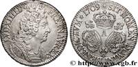 FRANCE Écu aux trois couronnes LOUIS XIV THE SUN KING Paris 1709 (41,5mm, 30,52g, 6h) -