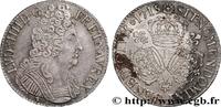 FRANCE Écu aux trois couronnes LOUIS XIV THE SUN KING Lyon 1715 (39,5mm, 30,59g, 6h) -