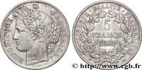 FRANCE 5 francs Cérès, IIe République II REPUBLIC Bordeaux 1850 (37mm, 24,70g, 6h) -