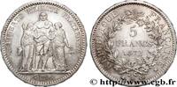 FRANCE 5 francs Hercule, Petites étoiles III REPUBLIC Paris 1872 (37mm, 24,97g, 6h) -
