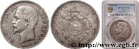 FRANCE 5 francs Napoléon III, tête nue SECOND EMPIRE Strasbourg 1856 (37mm, 25g, 6h) -