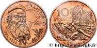 FRANCE Essai de 10 francs François Rude, tranche B V REPUBLIC Pessac 1984 (26mm, 10g, 6h) -