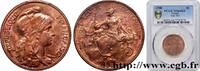 FRANCE 5 centimes Daniel-Dupuis III REPUBLIC 1908 (25mm, 5g, 6h) -