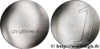 FRANCE 1 franc, Ultime Franc par Starck COMMEMORATIVE COINS MONNAIE DE PARIS 2001 (33mm, 17,85g, 12h) -