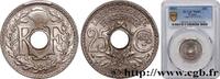 FRANCE 25 centimes Lindauer, Cmes souligné III REPUBLIC 1915 (24mm, 5g, 6h) -