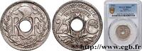 FRANCE 25 centimes Lindauer III REPUBLIC 1921 (24mm, 5g, 6h) -