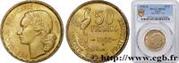 FRANCE 50 francs Guiraud IV REPUBLIC Beaumont-le-Roger 1953 (27mm, 8,08g, 6h) -
