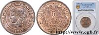 FRANCE 5 centimes Cérès III REPUBLIC Paris 1893 (25mm, 5g, 6h) -