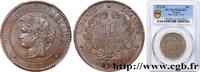 FRANCE 10 centimes Cérès III REPUBLIC Bordeaux 1872 (30mm, 10g, 6h) -