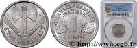FRANCE 1 franc Francisque, légère FRENCH STATE Castelsarrasin 1944 (23mm, 1,3g, 6h) -