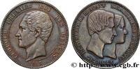 BELGIUM 10 Centimes Mariage du Duc et de la Duchesse de Br BELGIUM Bruxelles 1853 (32,5mm, 19,95g, 6h) -