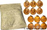 FRANCE Lot de 6 médailles, Marguerite Seube PERSONNAGES (1896) (30mm, 55,29g, 12h) -