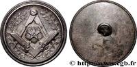 FRANCE Médaille, Bouton de manchette franc-maçonnique FRANC - MAÇONNERIE n.d. (24mm, 6,46g, 12h) -