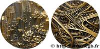 Médaille, New York par Thérèse Dufresne, refrappe (1978) FRANKREICH ÉTATS-UNIS D AMÉRIQUE Monnaie de Paris (1978) (80,5mm, 503,94g, 12h) VZ