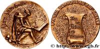 FRANCE Médaille, Adam de la Halle ARTISTES : GRAVEURS, PEINTRES, SCULPTEURS Monnaie de Paris 1977 (68mm, 167,g, 12h) -