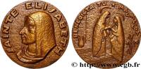 FRANCE Médaille, Sainte Elisabeth MÉDAILLES RELIGIEUSES Monnaie de Paris (1966) (68mm, 183,89g, 12h) -