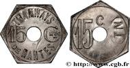 TRANSPORTATION (TRAINS, BUSES, TRAMS, BOATS, ETC.) 15 Centimes - Tramways de Nantes TRANSPORTATION (TRAINS, BUSES, TRAMS, BOATS, ETC.) Nantes n.d. (25mm, 2,86g, 12h) -