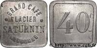 CAFES BRASSERIES AND RESTAURANTS 40 Centimes - Grand Café Glacier Saturnin CAFES BRASSERIES AND RESTAURANTS Narbonne n.d. (25,5mm, 1,67g, 6h) -
